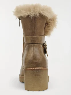 Bottines à talon taupe femme (36-41)