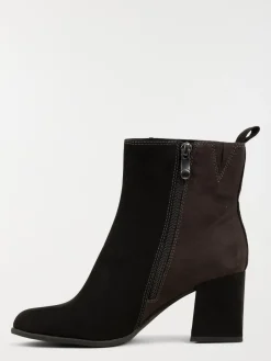 Bottines à talon tricolore femme (36-41)