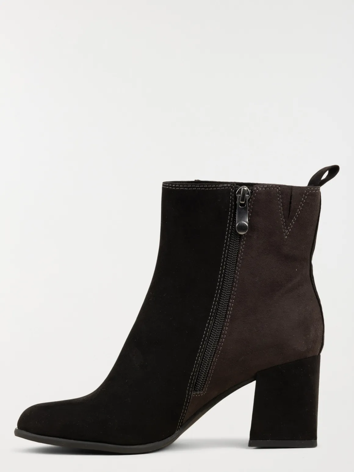 Bottines à talon tricolore femme (36-41)