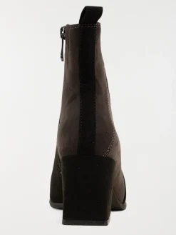 Bottines à talon tricolore femme (36-41)