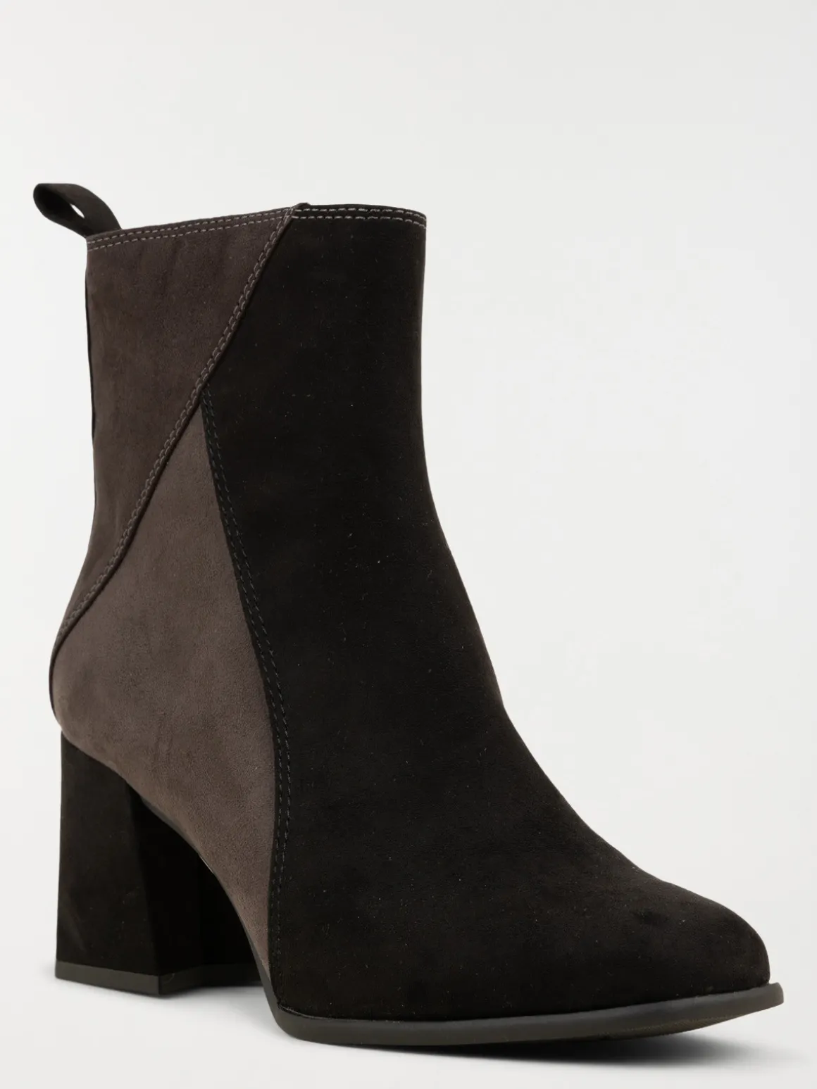 Bottines à talon tricolore femme (36-41)