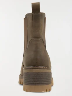 Bottines à talons femme camel (36-41)
