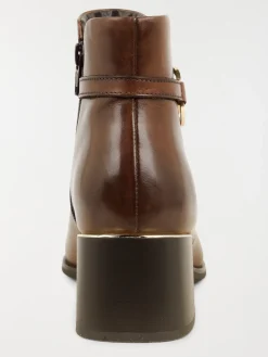 Bottines à talons marrons femme (36-41)