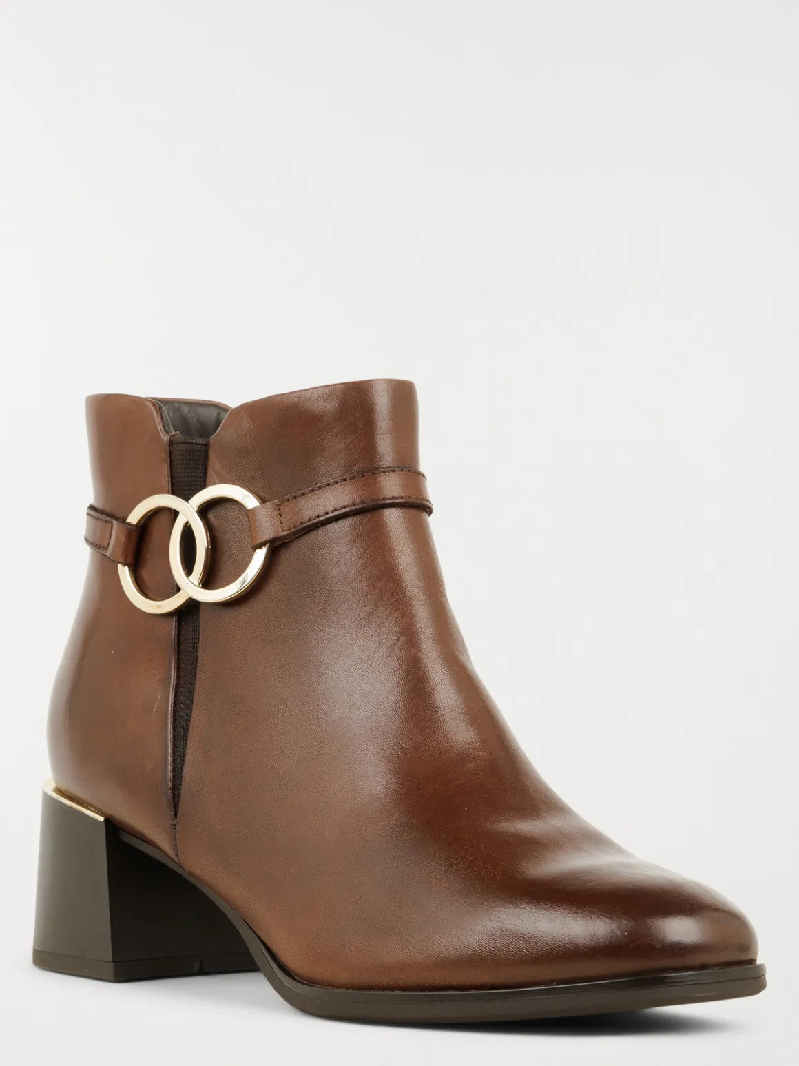 Bottines à talons marrons femme (36-41)