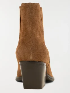 Bottines à talons suédine femme (36-41)