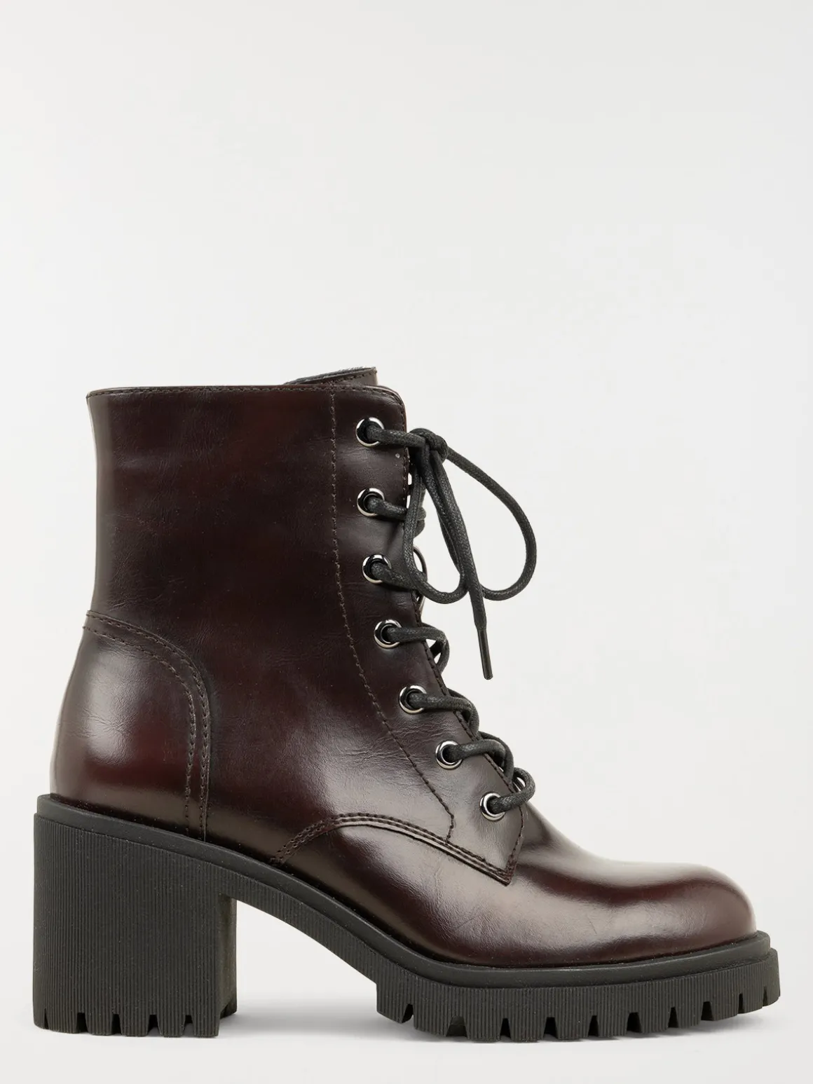 Bottines bordeaux à talon femme (36-41)