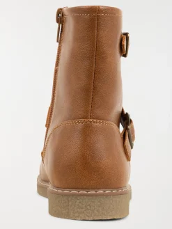 Bottines brides marrons fille (31-35)