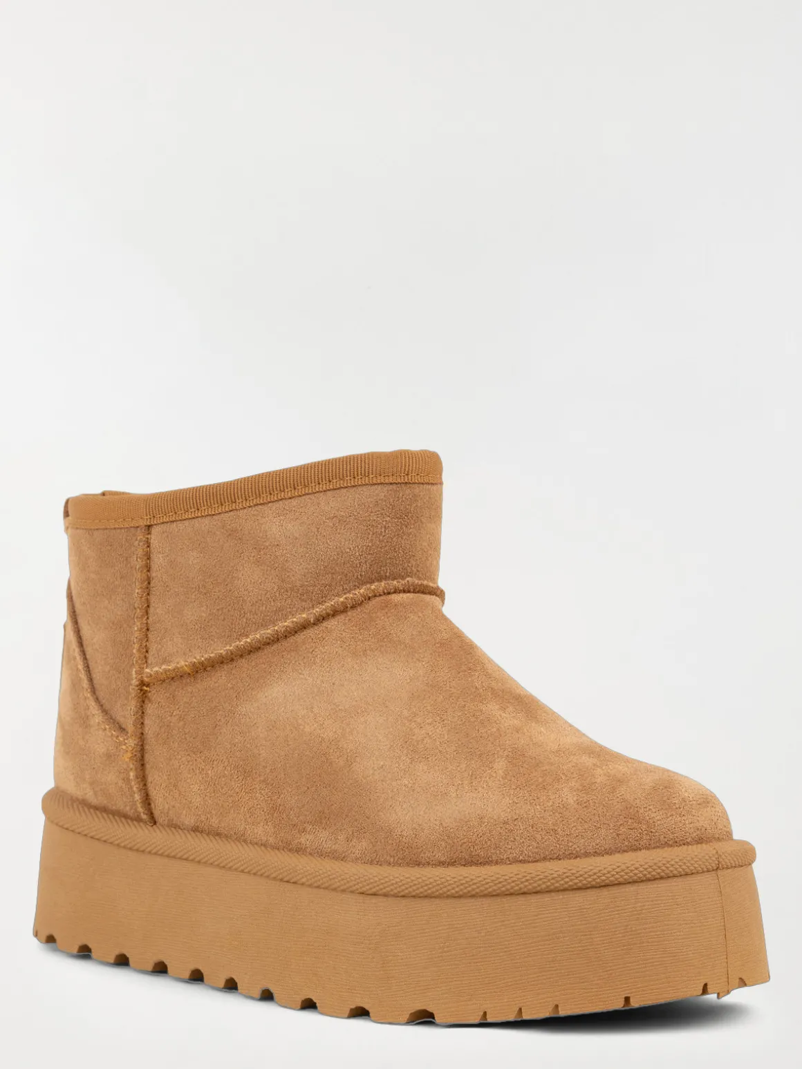 Bottines camel en suédine femme (36-41)