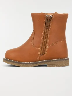 Bottines camel lapin fille (20-23)