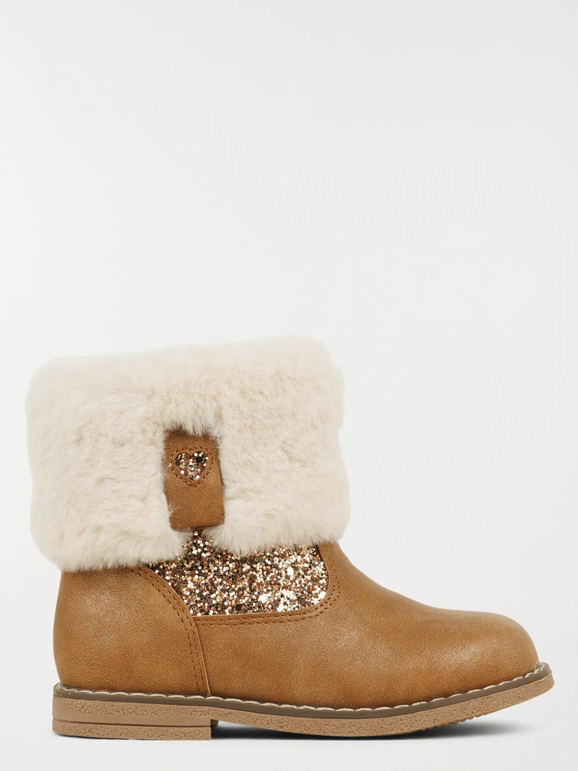 Bottines coeur pailleté fille (24-30)