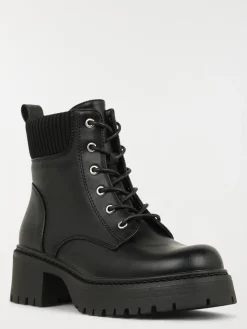 Bottines col contrasté femme (36-41)