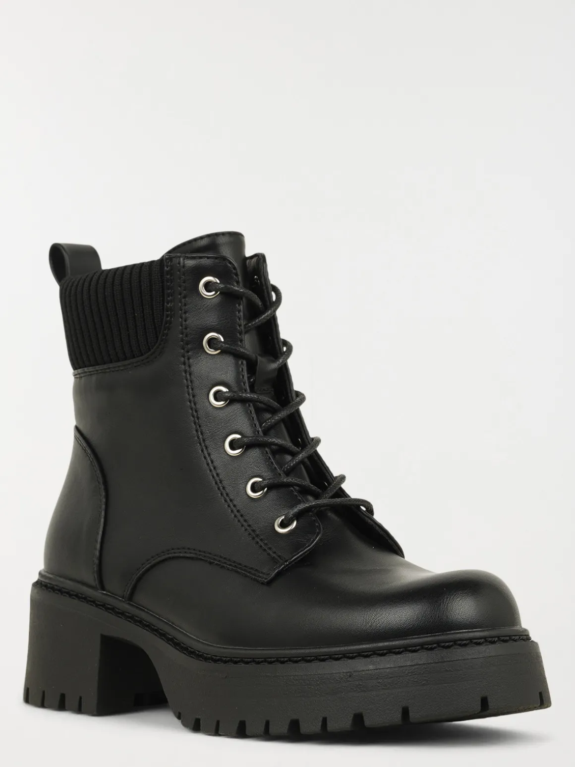 Bottines col contrasté femme (36-41)