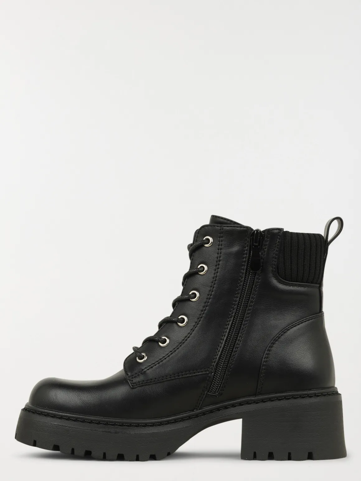 Bottines col contrasté femme (36-41)