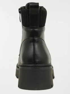 Bottines col contrasté femme (36-41)