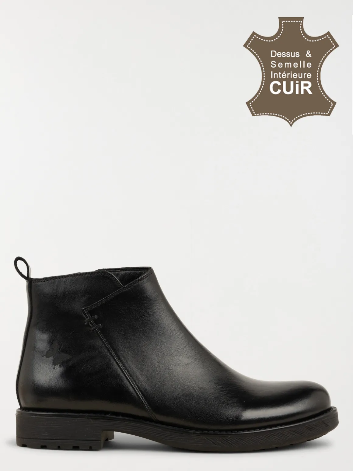 Bottines coloris noir femme (36-41)