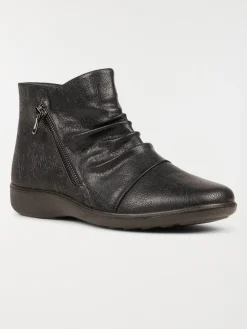 Bottines confort noires femme (37-42)