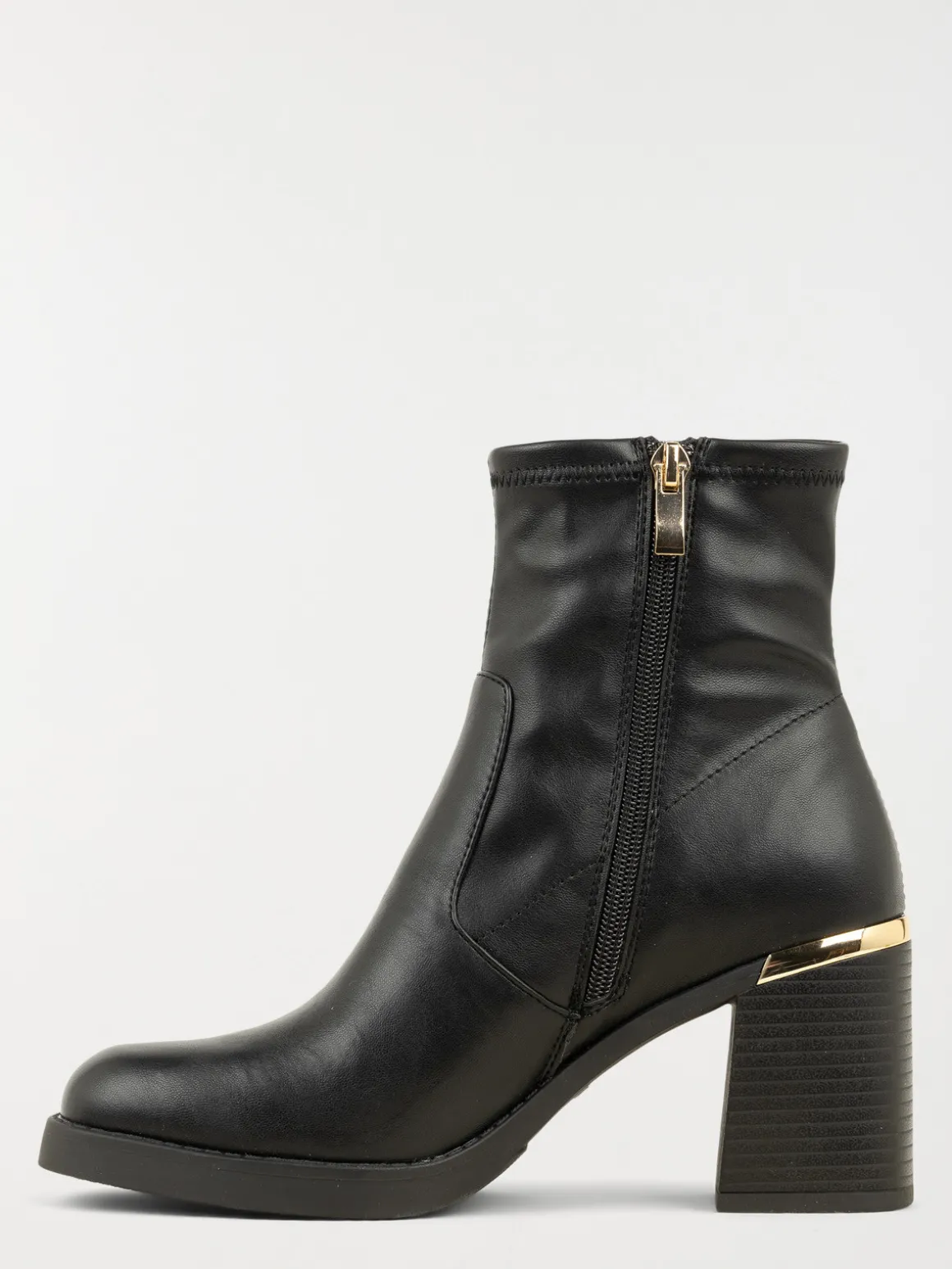 Bottines empiècement doré femme (36-41)