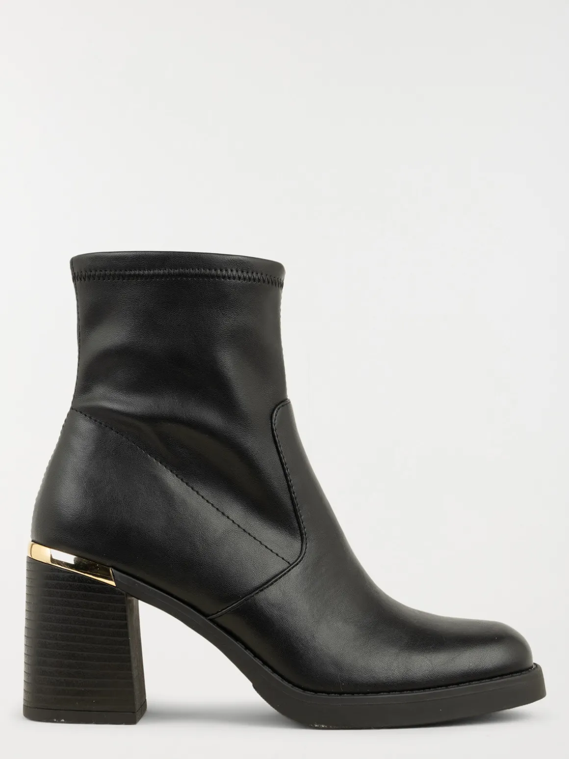 Bottines empiècement doré femme (36-41)