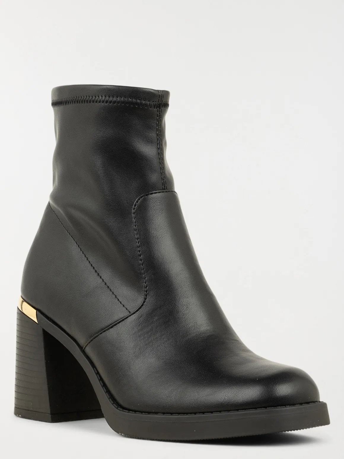 Bottines empiècement doré femme (36-41)