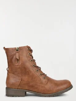Bottines femme à lacet marron (36-41)