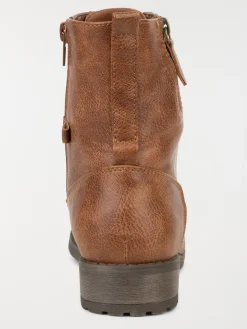 Bottines femme à lacet marron (36-41)