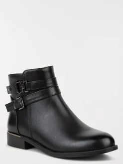 Bottines femme brides noires (37-42)