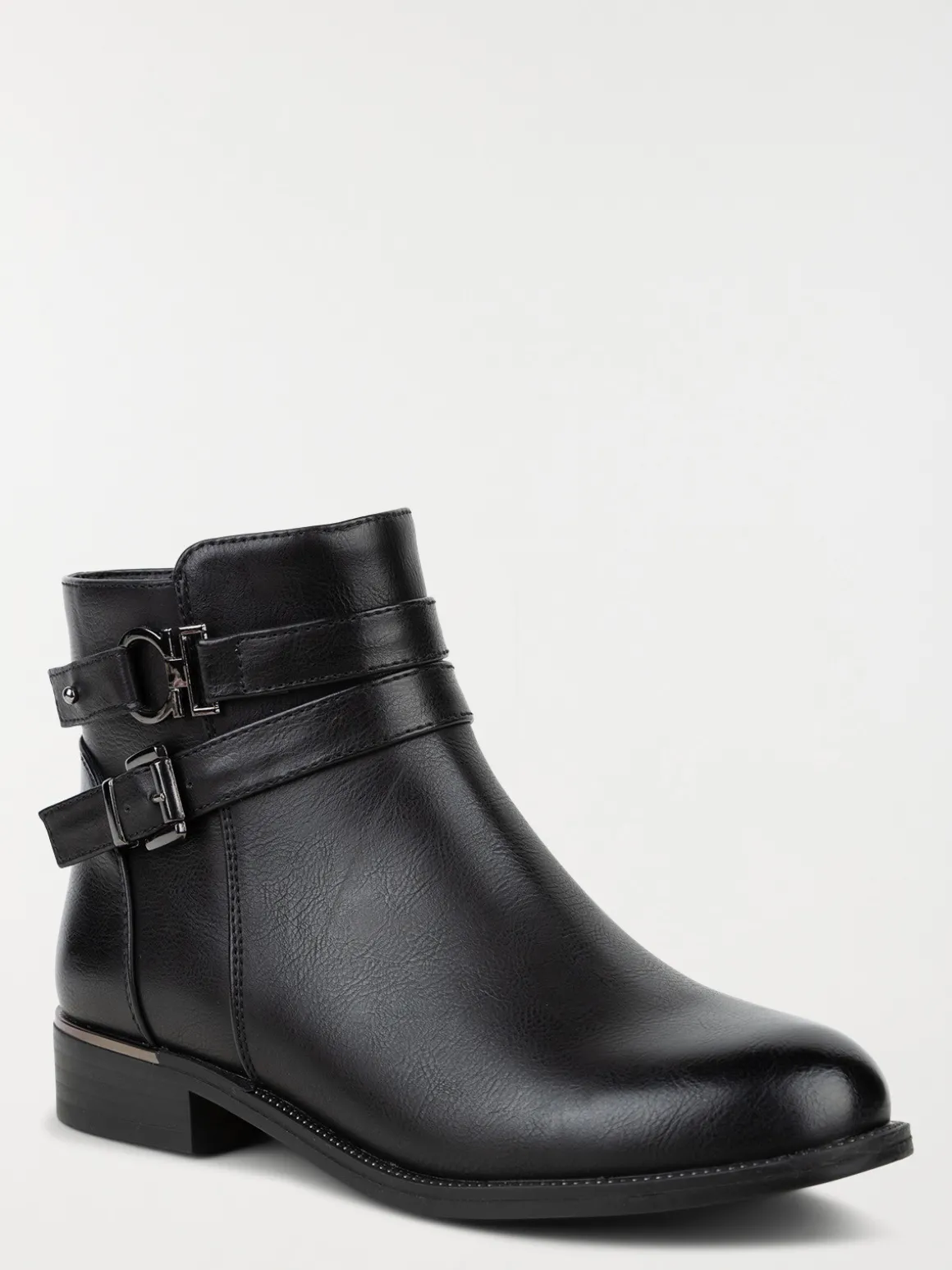 Bottines femme brides noires (37-42)