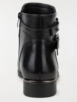 Bottines femme brides noires (37-42)