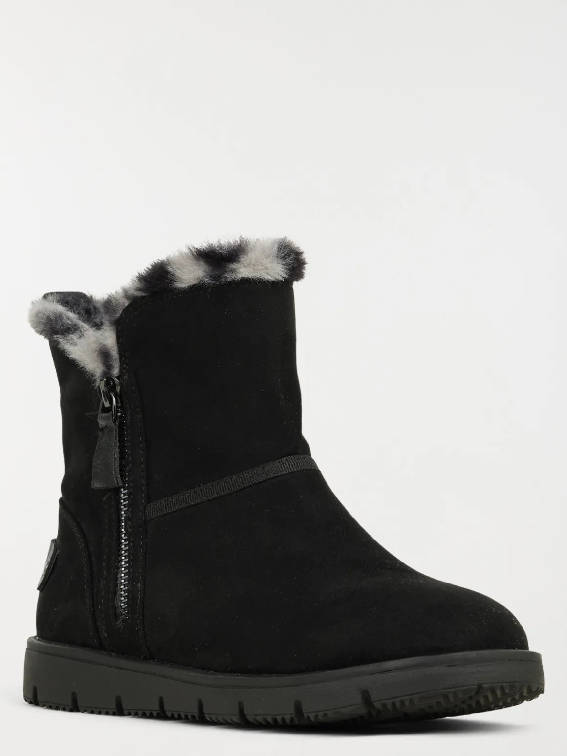Bottines femme plates zippées (36-41)
