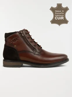 Bottines homme zippée et lacet (40-45)