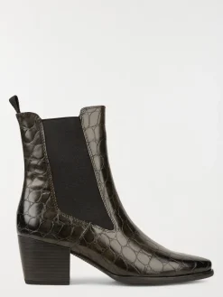 Bottines kaki texturées femme (36-41)