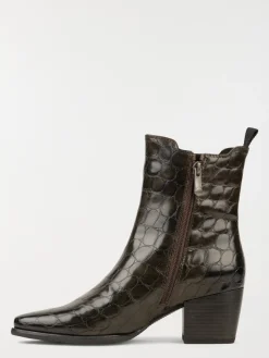 Bottines kaki texturées femme (36-41)