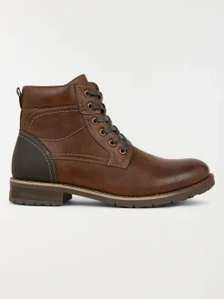 Bottines lacets marrons homme (40-46)