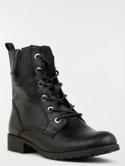 Bottines lacets noires femme (36-41)
