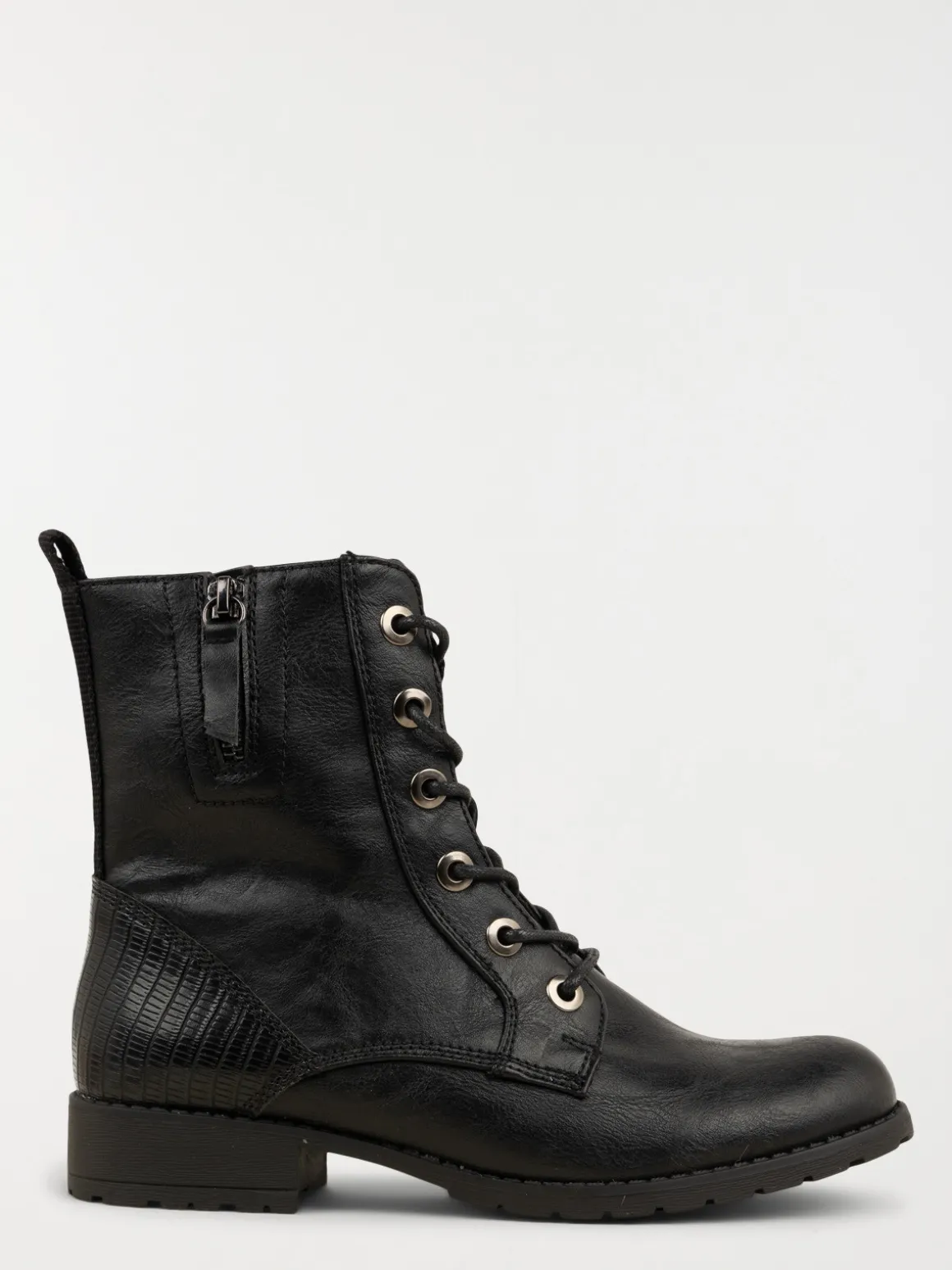 Bottines lacets noires femme (36-41)