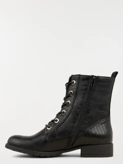 Bottines lacets noires femme (36-41)