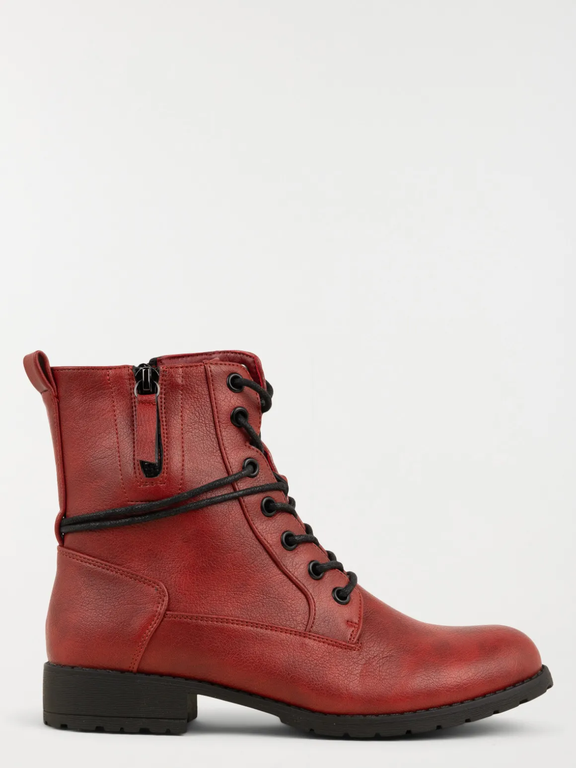 Bottines lacets rouges femme (36-41)