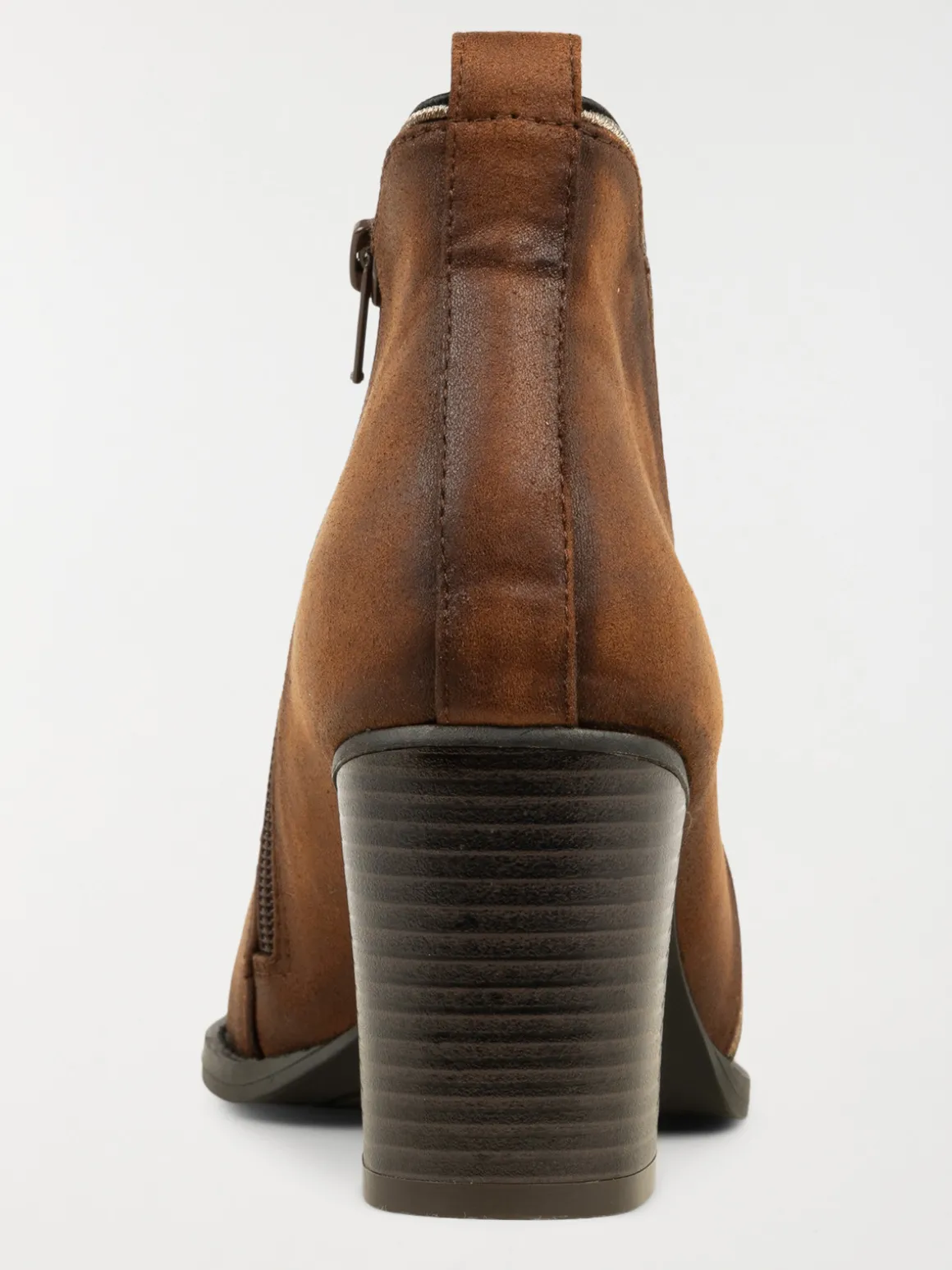 Bottines marrons à talon femme (36-41)