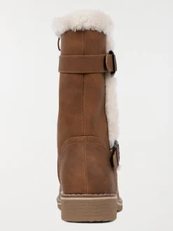 Bottines marrons fourrées fille (31-35)
