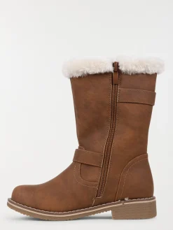 Bottines marrons fourrées fille (31-35)