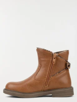Bottines marrons noeud fille (25-30)