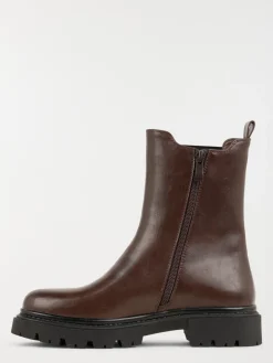 Bottines marrons plates femme (36-41)