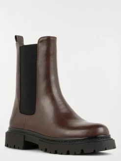 Bottines marrons plates femme (36-41)