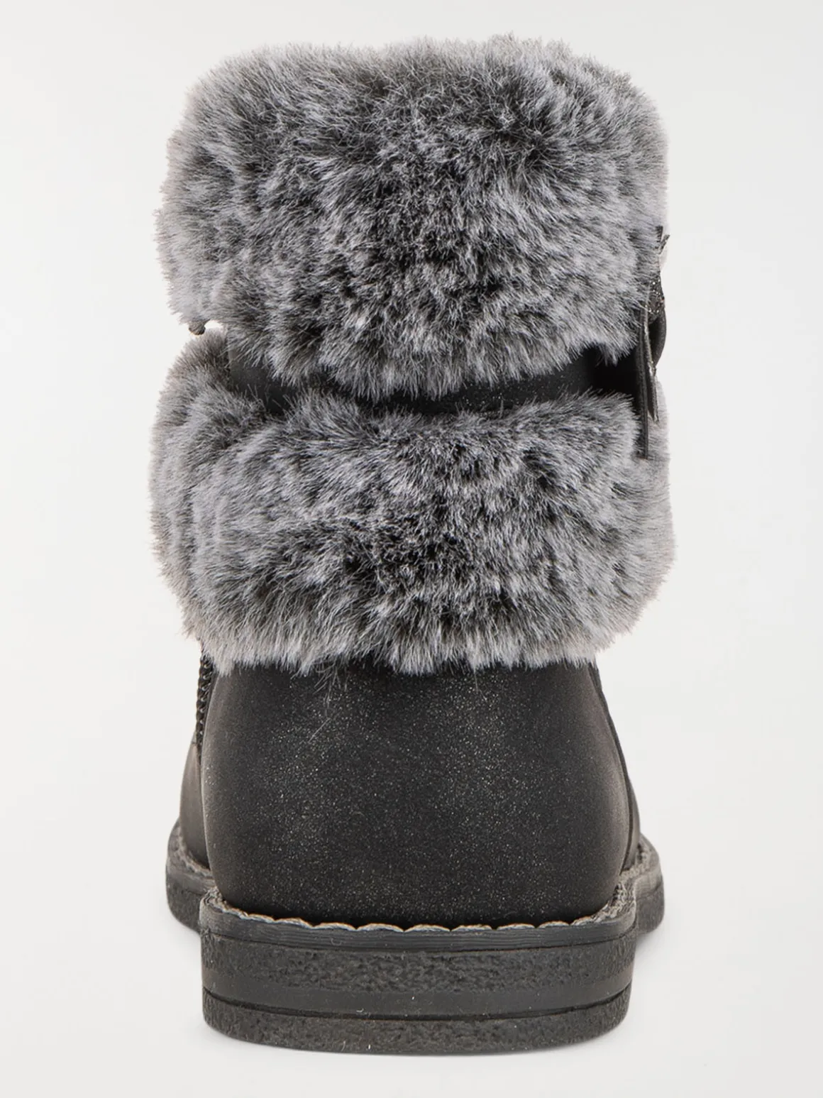 Bottines noeud fille noir (20-23)