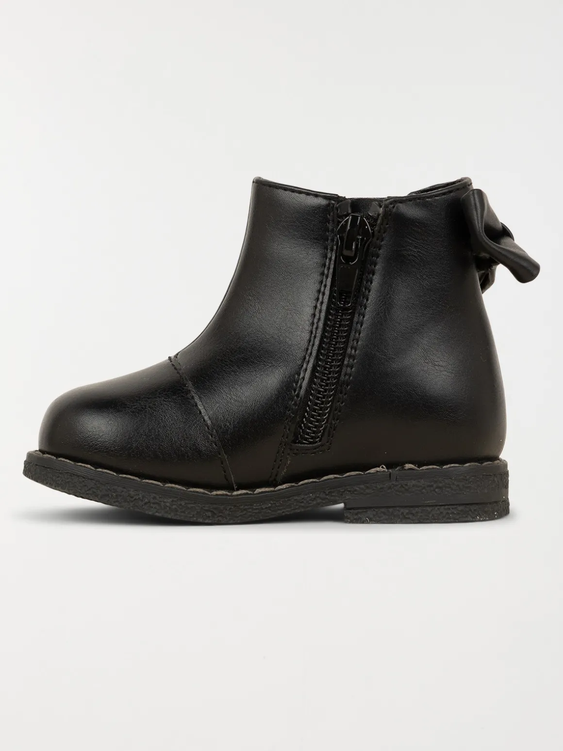 Bottines noeud fille noire (20-23)