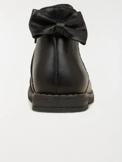 Bottines noeud fille noire (20-23)