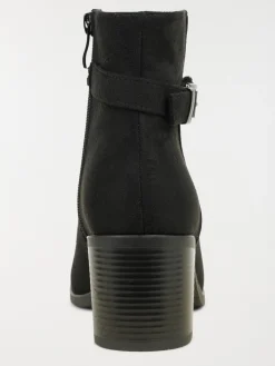 Bottines noires bride femme (36-41)