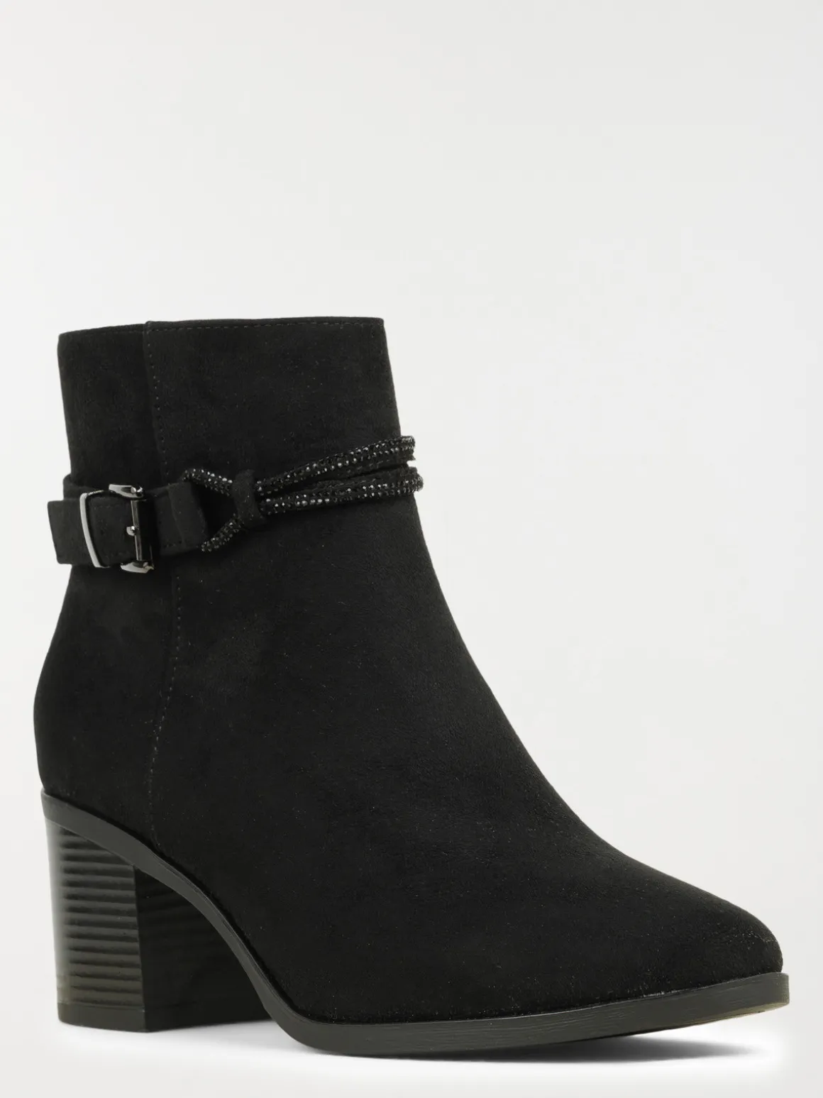 Bottines noires bride femme (36-41)