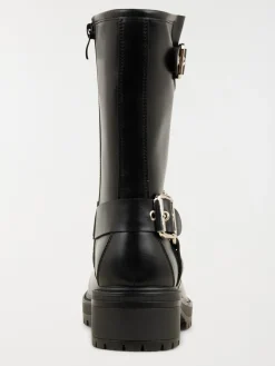 Bottines noires brides femme (36-41)