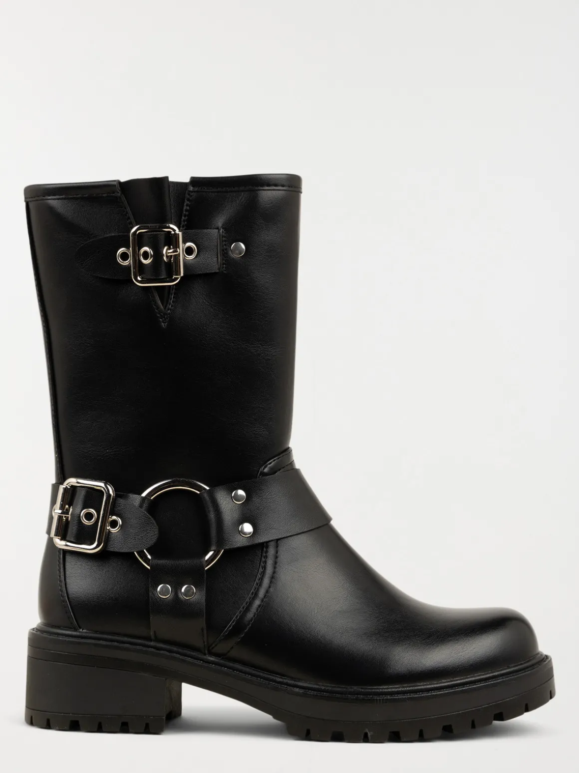 Bottines noires brides femme (36-41)